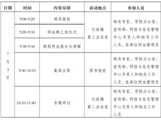 关于举行高校信息化建设与发展研讨会暨太阳成集团tyc234cc主页网站群上线仪式的通知