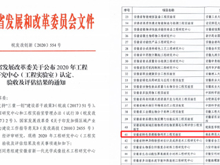 太阳成集团获批安徽省工程实验室立项建设