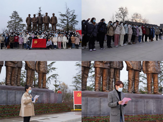 【深入学习贯彻党的十九届六中全会精神】文学院党委组织新党员赴蔡洼淮海战役总前委旧址参观学习